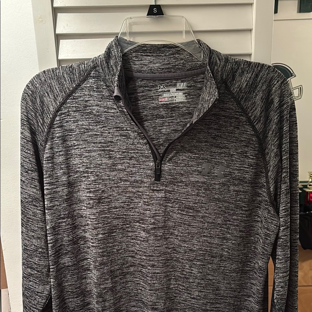 Under Armour Charcoal Heather Quarter-Zip Top